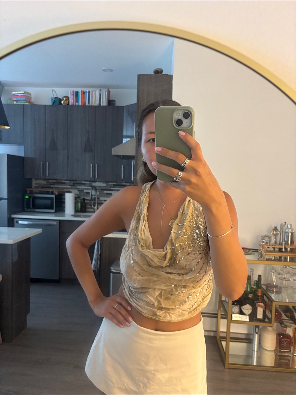 Free People Embellished Crop Top
